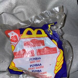 1998 Lion King 2 McDonalds Happy Meal Toy Pumbaa Plush
